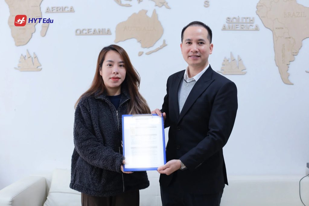 Có giới hạn độ tuổi khi đăng ký du học Hàn Quốc không? Bạn Lục Thị Hà Vy sinh năm 1993 đã đăng ký và đỗ visa tại HYT Edu