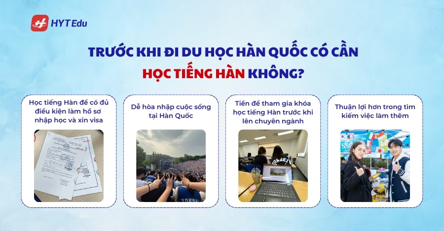 Làm thế nào để du học Hàn Quốc khi chưa biết tiếng Hàn? truoc khi di du hoc han quoc co can hoc tieng han khong