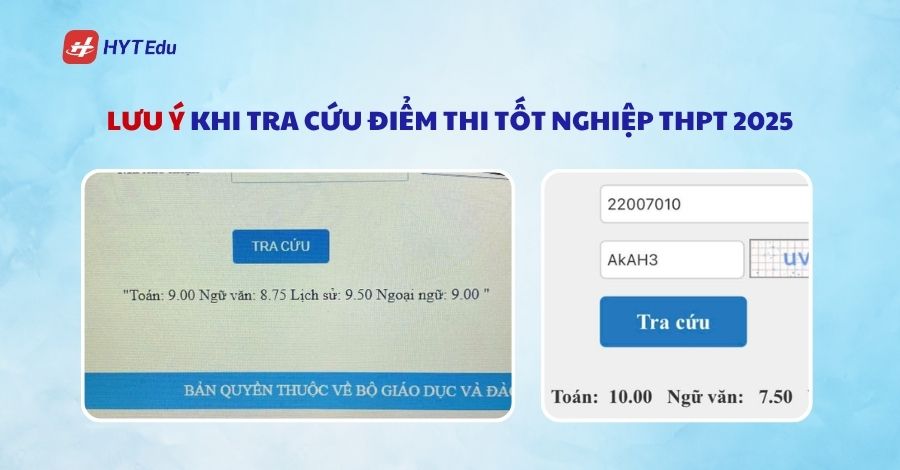 Cách tra cứu điểm thi tốt nghiệp THPT 2025 luu y trong cach tra cuu diem thi tot nghiep thpt 2025