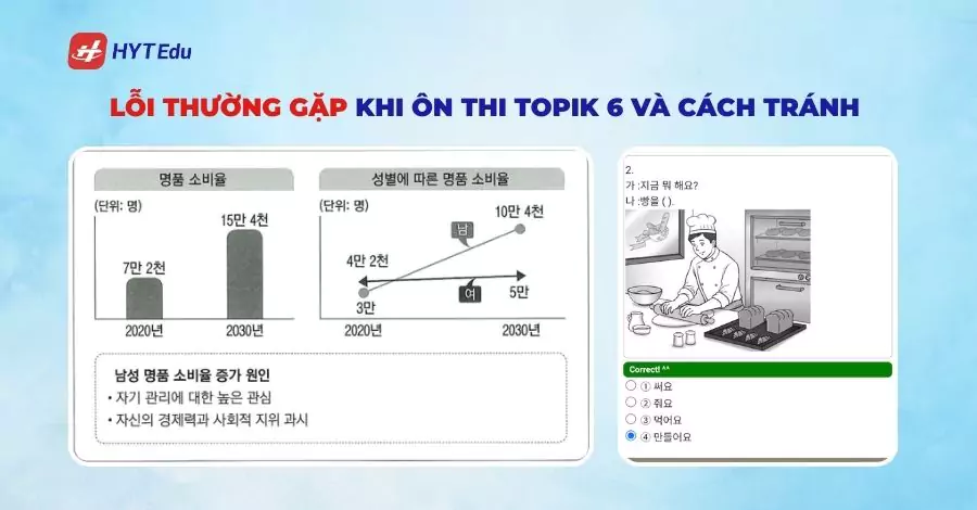 Lỗi thường gặp khi ôn thi Topik 6 và cách tránh