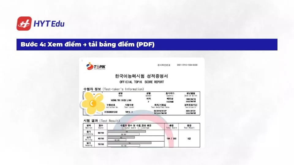 Tra cứu kết quả TOPIK 105 chính xác, nhanh nhất 2026 cách tra cứu TOPIK 105