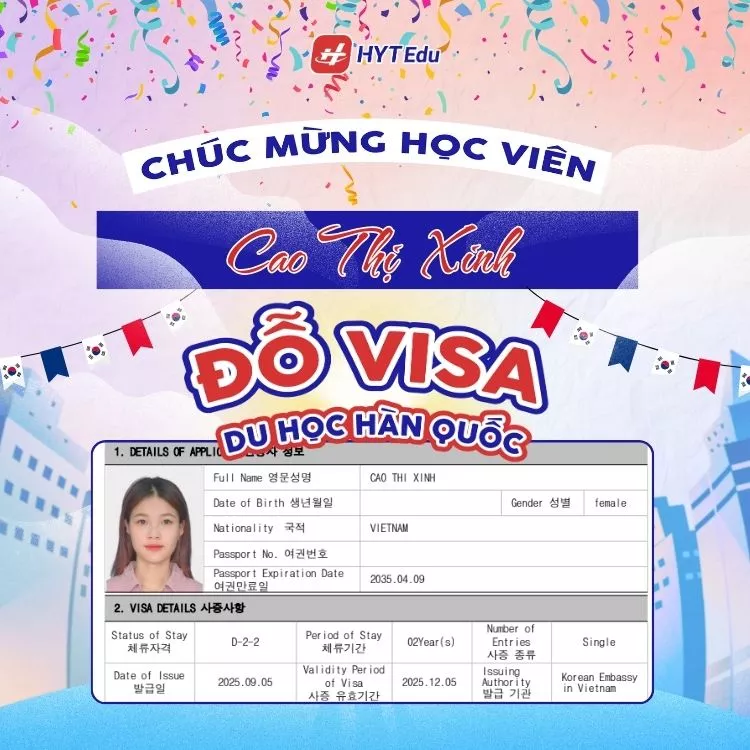 Du học Đại học Hàn Quốc D2-2 cho học sinh 2k8