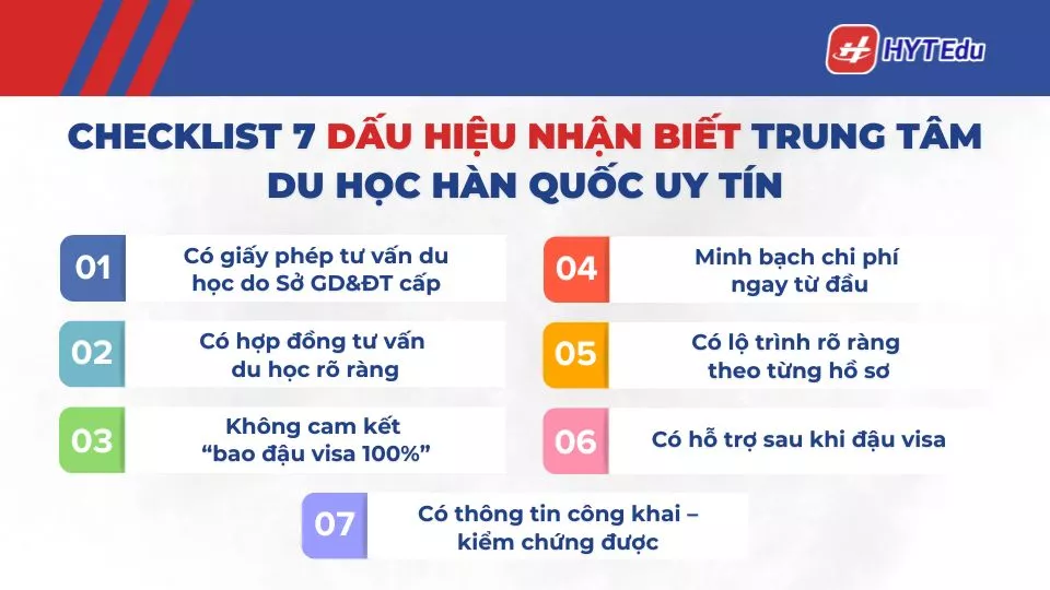 cách nhận biết trung tâm du học Hàn Quốc uy tín