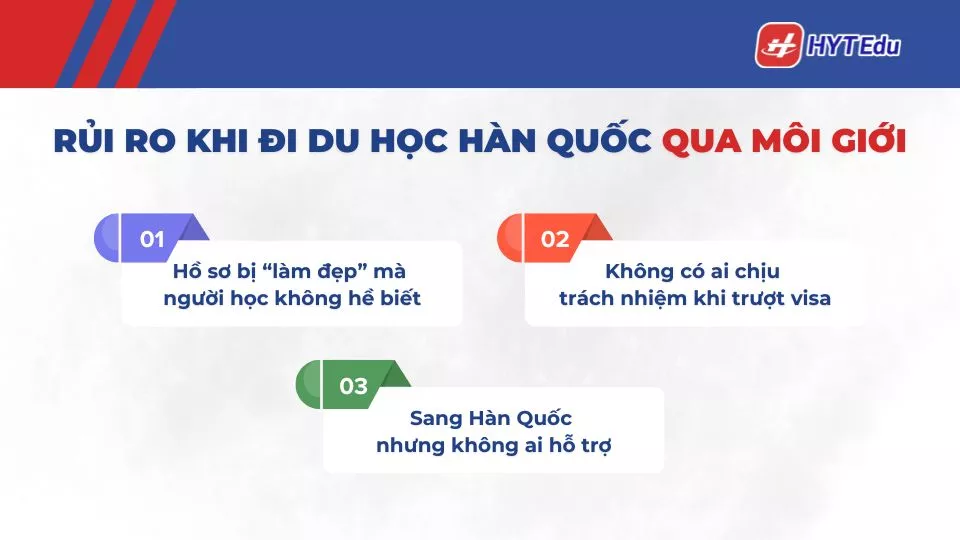 rủi ro khi đi du học Hàn Quốc qua môi giới