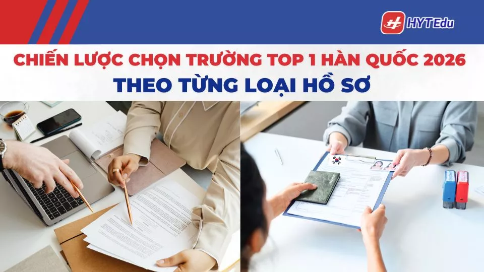 Chiến lược chọn trường Top 1 Hàn Quốc 2026 theo từng loại hồ sơ