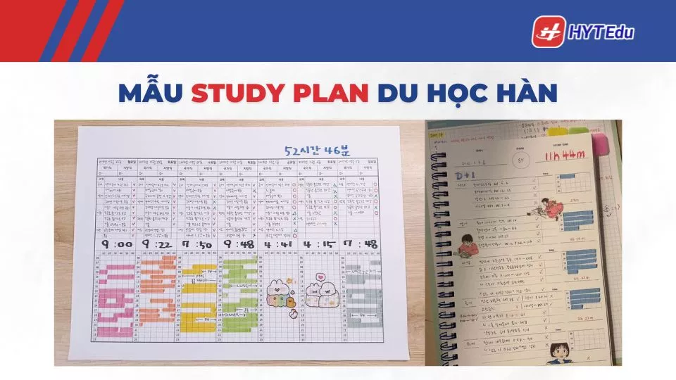 mẫu study plan du học Hàn