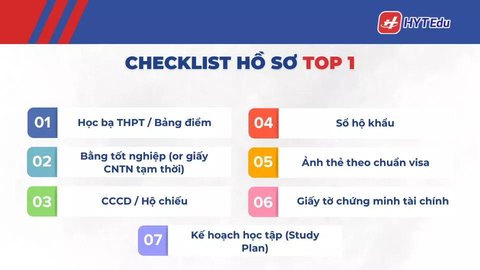 checklist ho so du hoc han quoc top 1