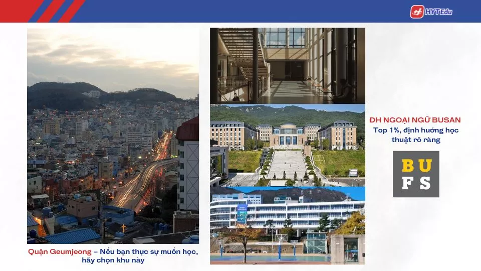 học phí đại học ngoại ngữ Busan khu Geumjeong