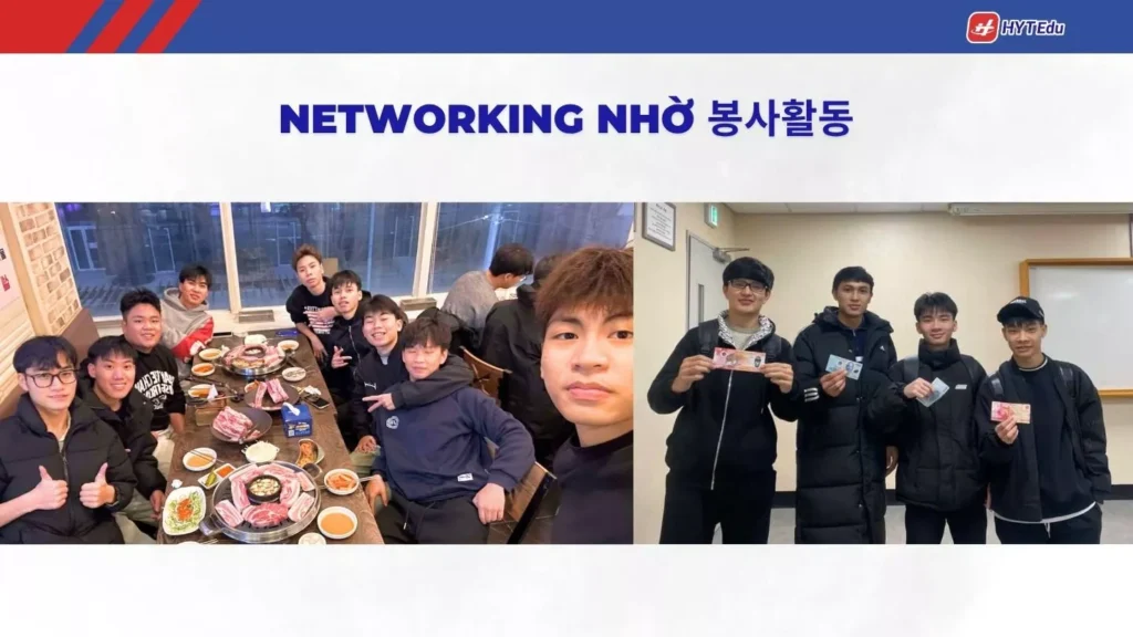 networking nhờ tình nguyện tại Hàn Quốc