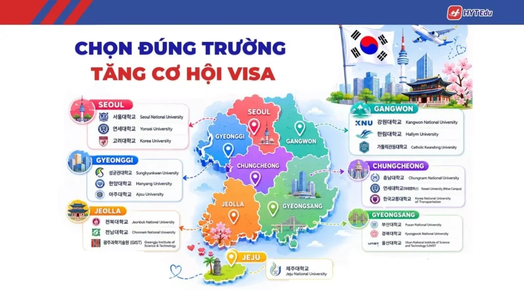 Trung Tâm Du Học Hàn Quốc Uy Tín Tại Hà Nội: Top Tiêu Chí Chọn Đúng 2026 top truong dai hoc han quoc phu hop voi du hoc sinh viet nam