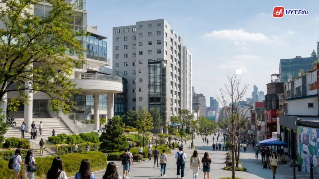 Khuôn viên Đại học Hongik Hàn Quốc tại Seoul