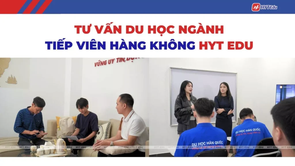 Tư vấn du học Hàn Quốc ngành tiếp viên hàng không HYT Edu D-2 D-4