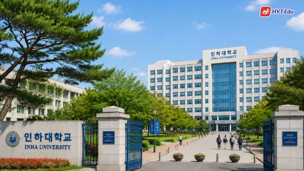 Đại học Inha Hàn Quốc: Điều kiện, học phí và học bổng du học Campus Đại học Inha Hàn Quốc với khuôn viên hiện đại và môi trường học tập quốc tế tại Incheon