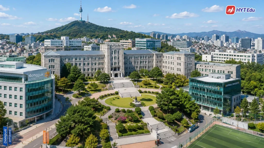 Đại học Dongguk: Điều kiện, học phí, học bổng Khuôn viên Seoul Campus của Dongguk University