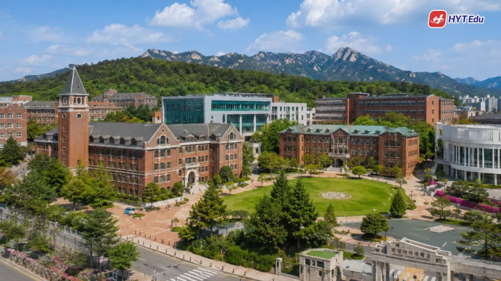 Đại học nữ Duksung: Điều kiện, học phí, học bổng Toàn cảnh Duksung Women's University campus tại Seoul
