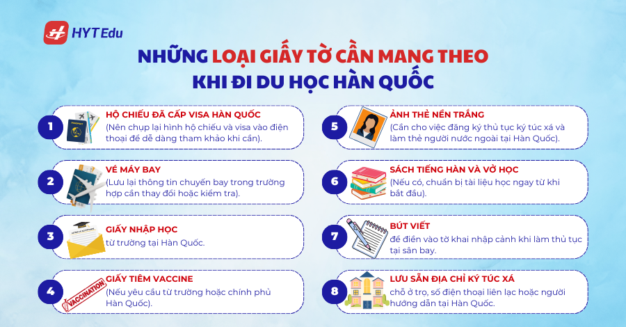Hành lý du học Hàn Quốc 2025 cần những gì? 125