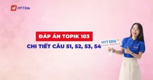 Đáp án TOPIK 103