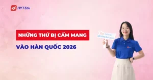 Những thứ bị cấm mang vào Hàn Quốc 2026