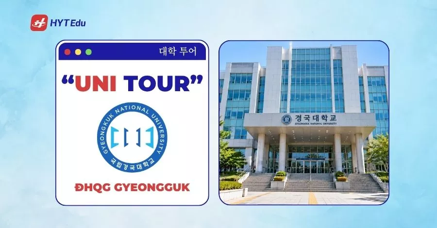 Đại học Quốc gia Gyeongguk Hàn Quốc Gyeongguk National University campus và tòa nhà chính của trường