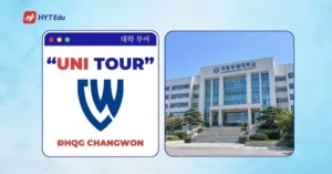 Đại học Quốc gia Changwon Hàn Quốc với khuôn viên Changwon National University và tòa nhà học thuật